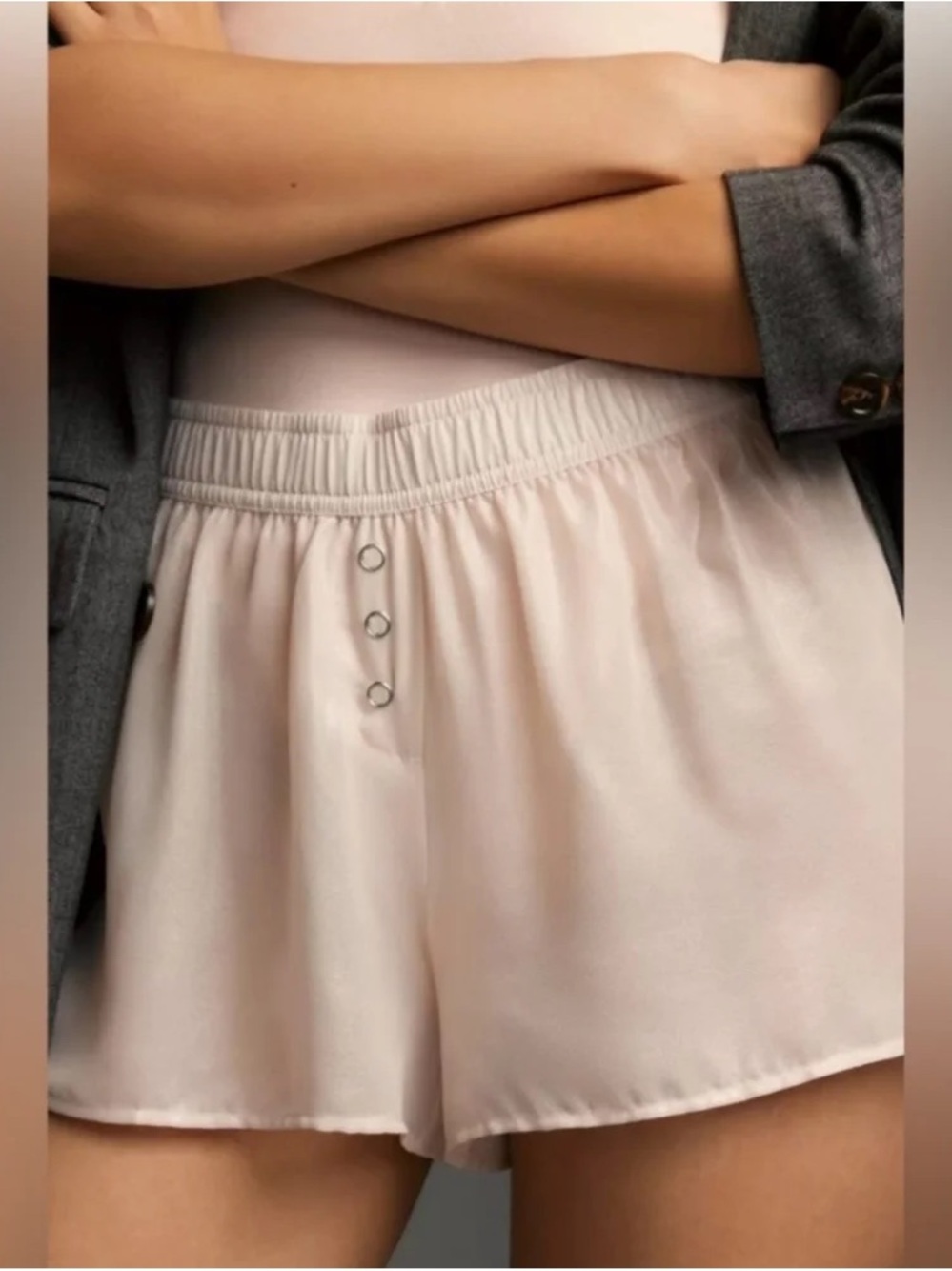 NWT Anthropologie Sheer Shimmery Boxer Shorts
